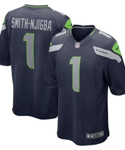 Jaxon Smith-Njigba Seattle Seahawks 2023 NFL Draft First Round Pick Game Jersey - College Navy