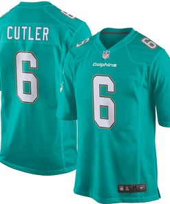 Jay Cutler Miami Dolphins Nike Game Jersey - Aqua