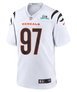 Jay Tufele 97 Cincinnati Bengals Super Bowl LVII Champions Men Game Jersey - White