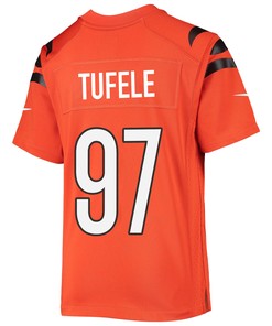 Jay Tufele 97 Cincinnati Bengals Super Bowl LVII Champions Youth Alternate Game Jersey - Black