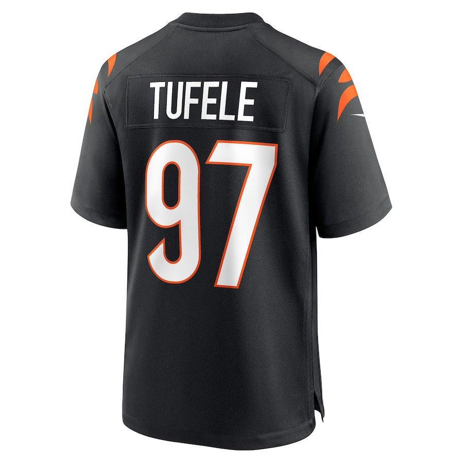 Jay Tufele Cincinnati Bengals Game Player Jersey - Black