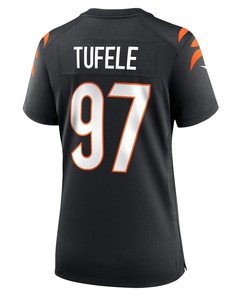 Jay Tufele Cincinnati Bengals Women's Game Player Jersey - Black
