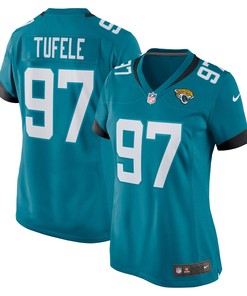 Jay Tufele Jacksonville Jaguars Womens Game Jersey - Teal Nfl