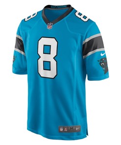 Jaycee Horn 8 Carolina Panthers Game Jersey - Blue