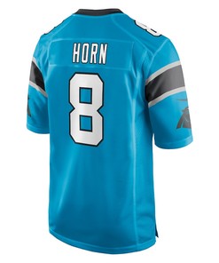 Jaycee Horn 8 Carolina Panthers Game Jersey - Blue