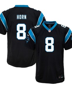 Jaycee Horn 8 Carolina Panthers Youth Game Jersey - Black