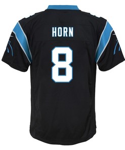 Jaycee Horn 8 Carolina Panthers Youth Game Jersey - Black