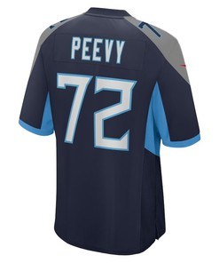 Jayden Peevy Tennessee Titans Game Player Jersey - Navy