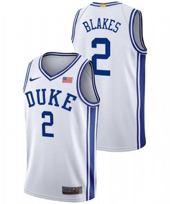 Jaylen Blakes 2 Duke Blue Devils 2023 Home Class Men Jersey - White