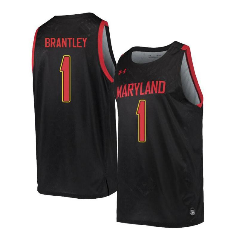 Jaylen Brantley 1 Maryland Terrapins Retro Basketball Men Jersey - Black