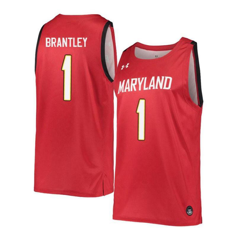 Jaylen Brantley 1 Maryland Terrapins Retro Basketball Men Jersey - Red