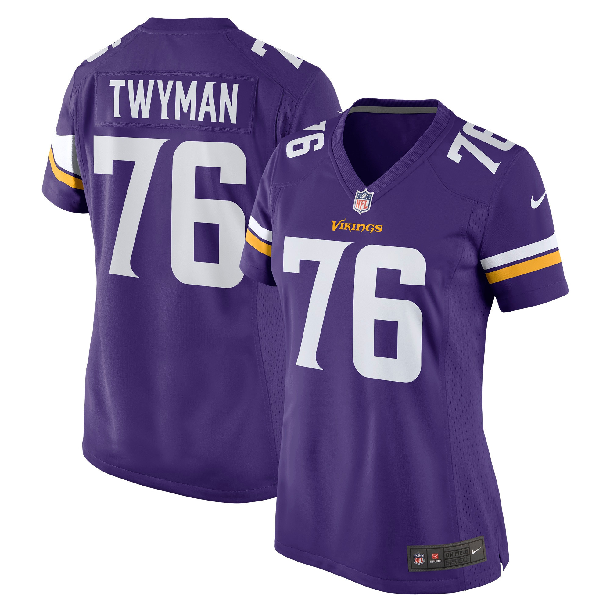 Jaylen Twyman Minnesota Vikings Womens Game Jersey - Purple Nfl