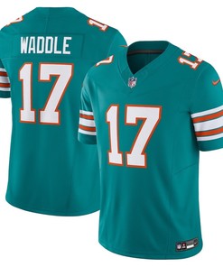 Jaylen Waddle 17 Miami Dolphins Vapor F.U.S.E. Limited Alternate 1 Jersey - Aqua