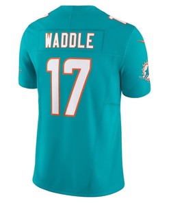 Jaylen Waddle 17 Miami Dolphins Vapor F.U.S.E. Limited Jersey - Aqua