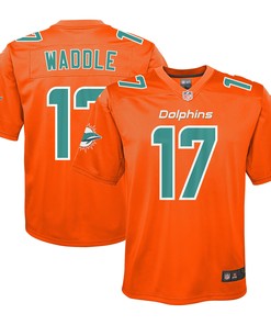 Jaylen Waddle Miami Dolphins Inverted Game Jersey - Orange Nfl