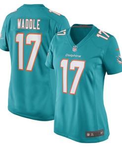 Jaylen Waddle Miami Dolphins Womens Game Player Jersey Aqua Nfl