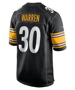 Jaylen Warren Pittsburgh Steelers Game Player Jersey - Black