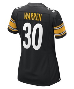 Jaylen Warren Pittsburgh Steelers Women's Game Player Jersey - Black