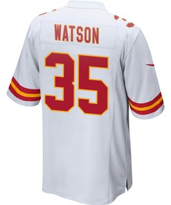 Jaylen Watson 35 Kansas City Chiefs Super Bowl LVII Champions Men Game Jersey - White