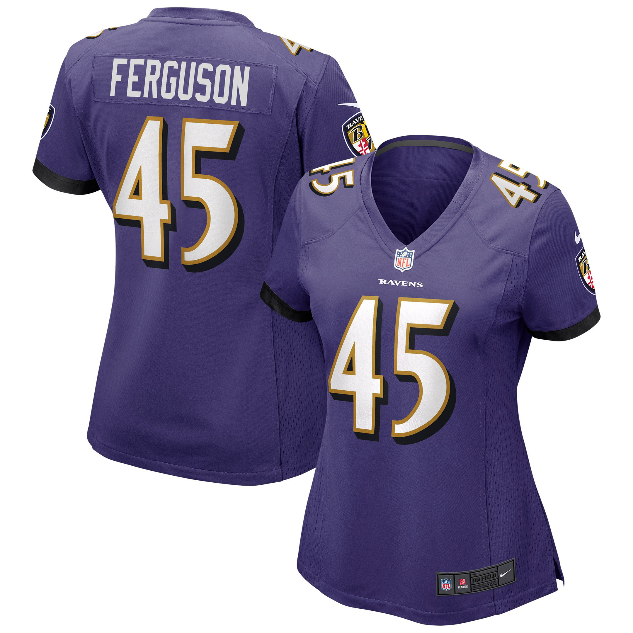 Jaylon Ferguson Baltimore Ravens Womens Game Jersey - Purple Nfl