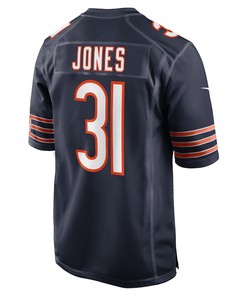 Jaylon Jones Chicago Bears Game Player Jersey - Navy