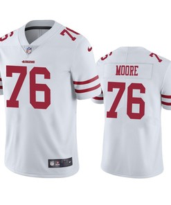 Jaylon Moore 76 San Francisco 49ers White Vapor Limited Jersey