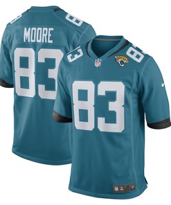 Jaylon Moore Jacksonville Jaguars Game Player Jersey - Teal