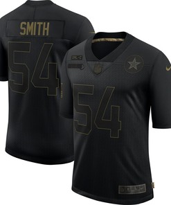 Jaylon Smith Dallas Cowboys 2020 Salute To Service Limited Jersey - Black