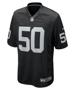 Jayon Brown 50 Las Vegas Raiders Game Jersey - Black