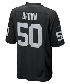 Jayon Brown 50 Las Vegas Raiders Game Jersey - Black