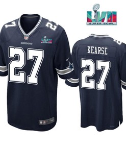 Jayron Kearse 27 Dallas Cowboys Super Bowl LVII Super Bowl LVII Navy Men Game Jersey