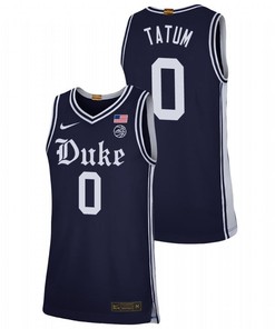 Jayson Tatum 0 Duke Blue Devils Alternate Brotherhood Men Jersey - Navy