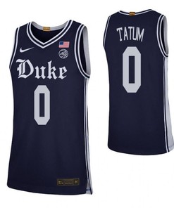 Jayson Tatum 0 Duke Blue Devils Basketball Men Jersey - Navy