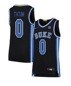 Jayson Tatum 0 Duke Blue Devils Elite Basketball Men Jersey - Black