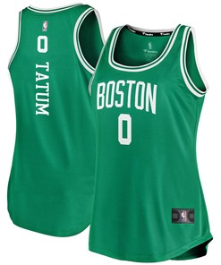 Jayson Tatum Boston Celtics Fanatics Branded Womens Fast Break Team Tank Jersey - Icon Edition - Kelly Green Nba