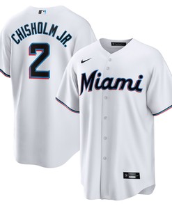 Jazz Chisholm Jr. Miami Marlins Home Replica Player Jersey - White Mlb