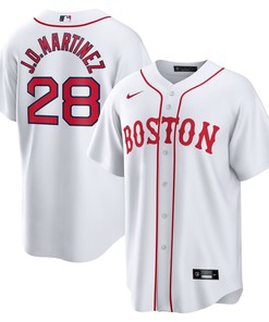 J.d. Martinez Boston Red Sox 2021 Patriots Day Official Replica Player Jersey - White Mlb