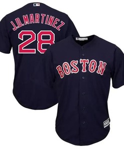 J.d. Martinez Boston Red Sox Alternate Official Cool Base Player Jersey - Navy