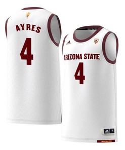 Jeff Ayres 4 Arizona State Sun Devils Retro Basketball Men Jersey - White