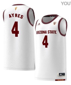 Jeff Ayres 4 Arizona State Sun Devils Retro Basketball Youth Jersey - White