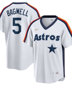 Jeff Bagwell Houston Astros Home Cooperstown Collection Logo Player Jersey - White Mlb