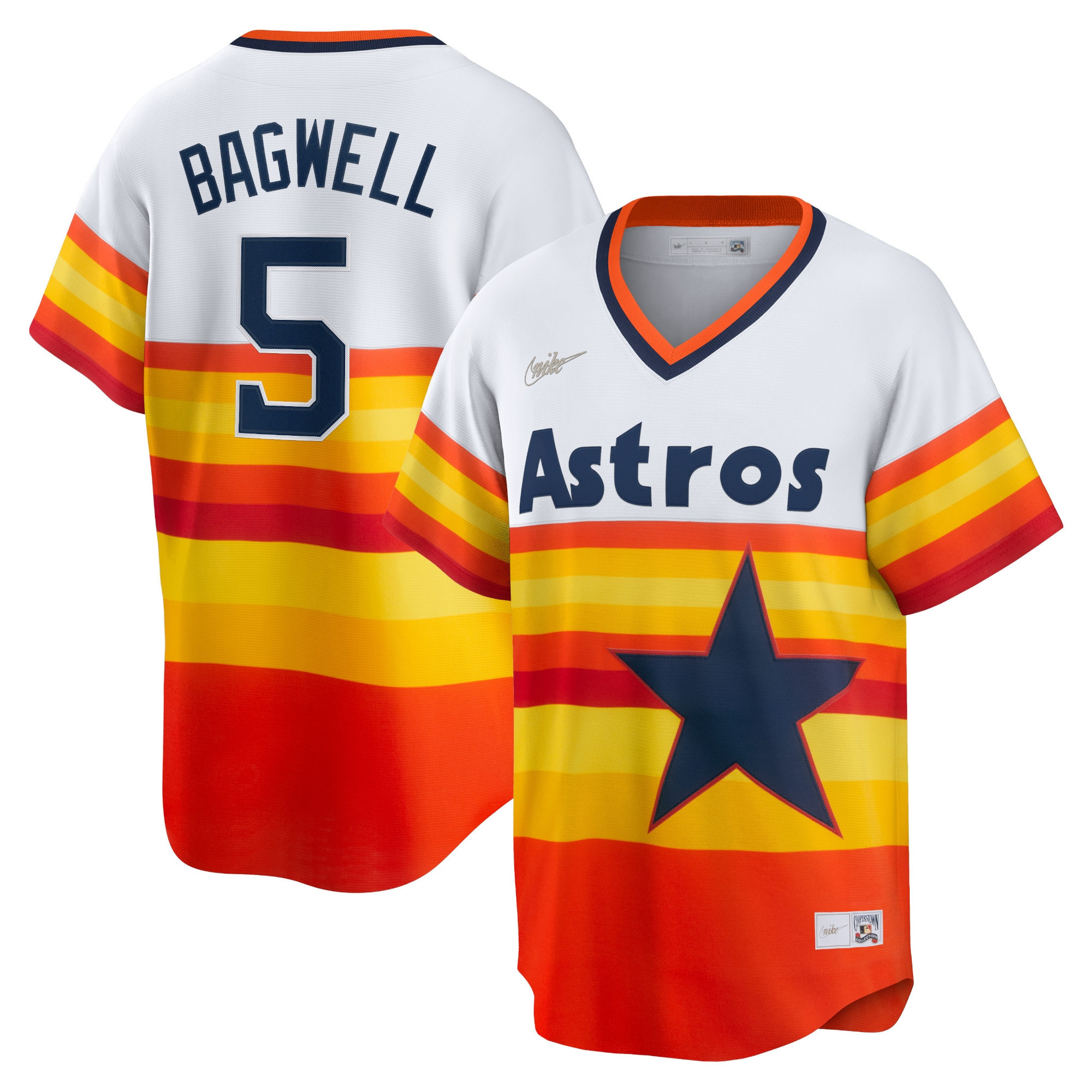 Jeff Bagwell Houston Astros Home Cooperstown Collection Player Jersey - White Mlb