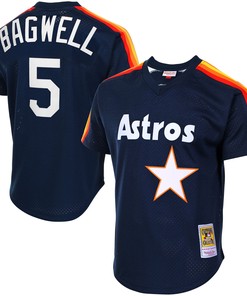 Jeff Bagwell Houston Astros Mitchell & Ness Cooperstown Mesh Batting Practice Jersey - Navy Mlb