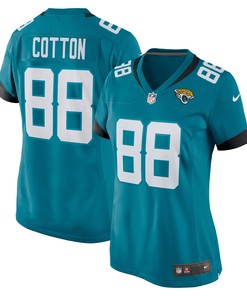 Jeff Cotton Jacksonville Jaguars Womens Game Player Jersey - Teal Nfl