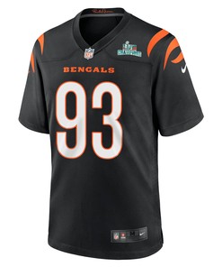 Jeff Gunter 93 Cincinnati Bengals Super Bowl LVII Champions Men Game Jersey - Black
