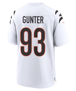 Jeff Gunter 93 Cincinnati Bengals Super Bowl LVII Champions Men Game Jersey - White