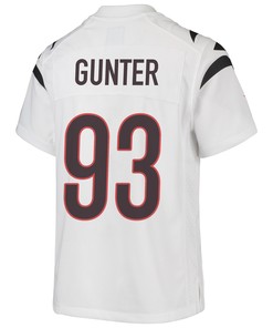 Jeff Gunter 93 Cincinnati Bengals Super Bowl LVII Champions Youth Game Jersey - White