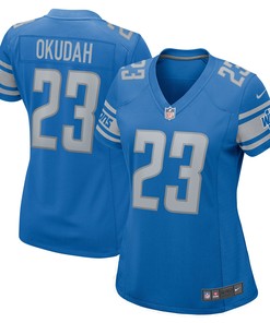 Jeff Okudah Detroit Lions Womens Player Game Jersey Blue Nfl