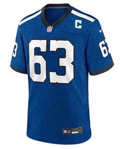 Jeff Saturday 63 Indianapolis Colts Indiana Nights Alternate Game Men Jersey - Royal