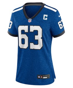 Jeff Saturday 63 Indianapolis Colts Indiana Nights Alternate Game Women Jersey - Royal
